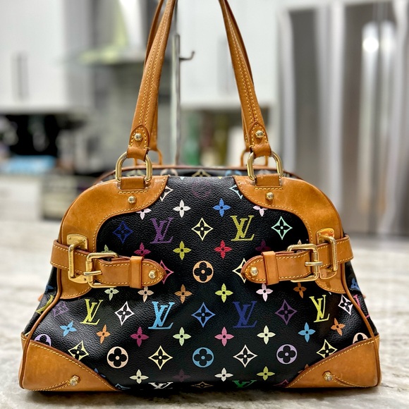 Louis Vuitton Claudia Black Multicolored Murakami Bag - Picture 4 of 17